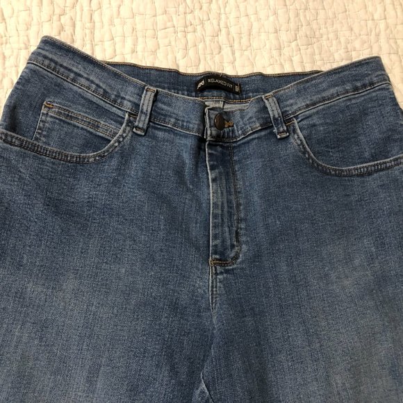 CLEARANCE Vintage Lee Relaxed Fit Stretch High Waist 12P Mom Jeans - Picture 3 of 6